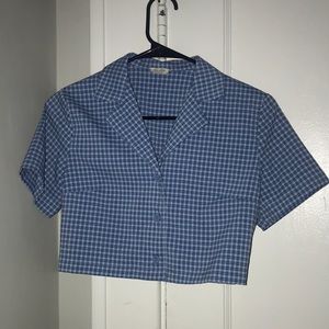 Button Up Crop Top